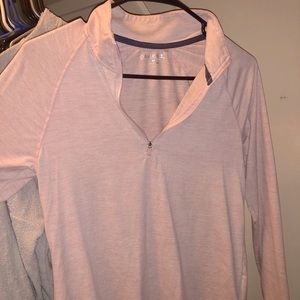 Light heathered pink pull over